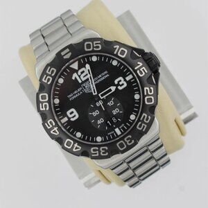 Tag Heuer WAH1010.BA0854 Mens Formula 1 Series Quartz Watch 44mm Black Silver 8"